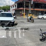 Foto: Choque entre carros y motos en sector de Linda Vista, Managua / TN8