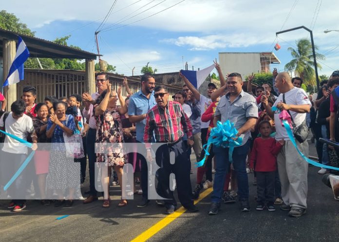 Foto: Nuevas calles en el barrio Lomas de Guadalupe, Managua / TN8