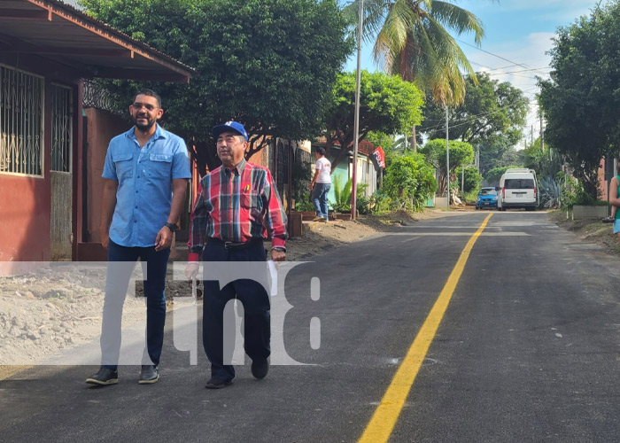 Foto: Nuevas calles en el barrio Lomas de Guadalupe, Managua / TN8