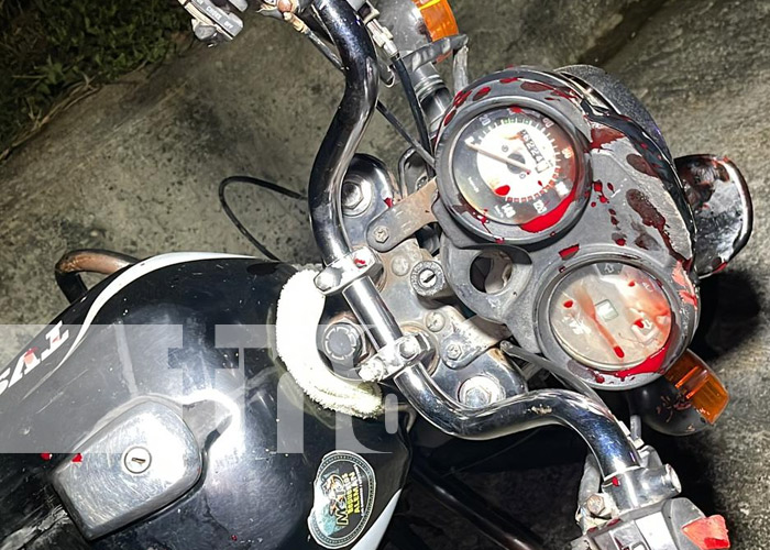 Foto: Accidente de tránsito con una moto en Juigalpa / TN8