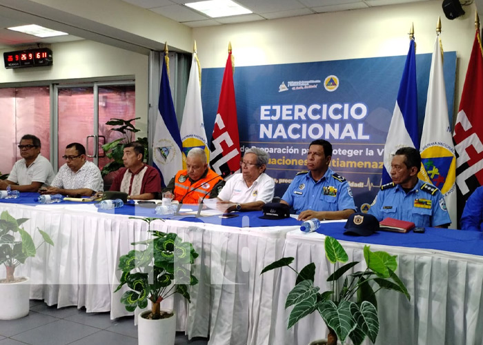 Foto: III Ejercicio Nacional Multiamenazas en Nicaragua 2024 / TN8