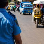 Foto: Regulación policial del tráfico en Nicaragua