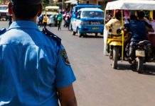 Foto: Regulación policial del tráfico en Nicaragua