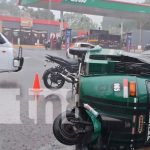 Foto: Accidente de tránsito con mototaxi en Diriamba, Carazo / TN8