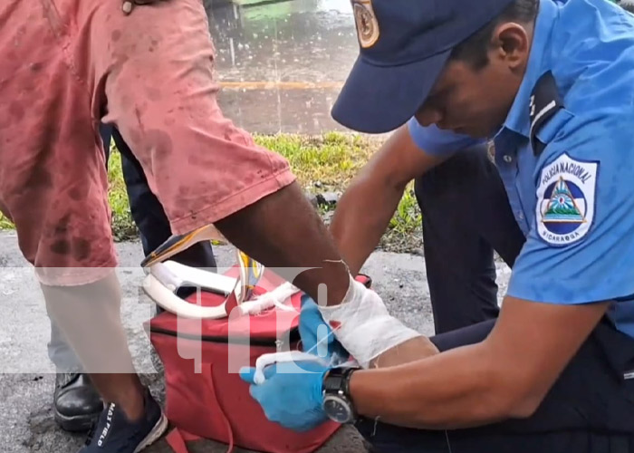 Foto: Accidente de tránsito con mototaxi en Diriamba, Carazo / TN8