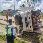 Foto: Vuelco de un camioncito en Bluefields, Caribe Sur / TN8