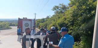 Foto: accidente en el kilómetro 16 de la carretera vieja León, comarca Los Cedros/TN8