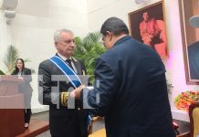 Foto: Embajador extraordinario de Rusia para Nicaragua, recibe orden José de Marcoleta/TN8