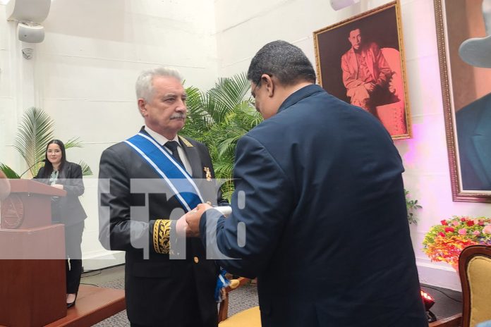 Foto: Embajador extraordinario de Rusia para Nicaragua, recibe orden José de Marcoleta/TN8