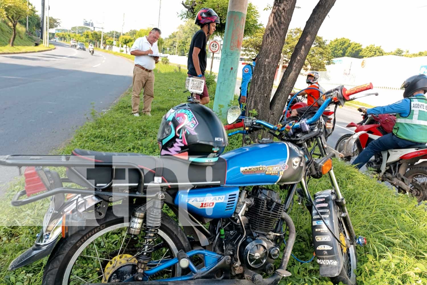 Foto: Accidente en el sector de la pista suburbana de Managua/TN8