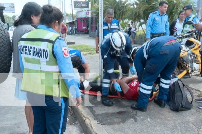 Foto: accidente en la zona de El Quetzal, Managua/TN8