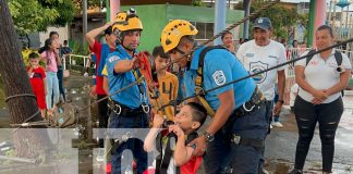 Foto: Bomberos de Chontales, realizan exhibición de medio, en el 45 aniversario del MINT/TN8