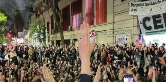 Foto: Protesta universitaria en Argentina /cortesía