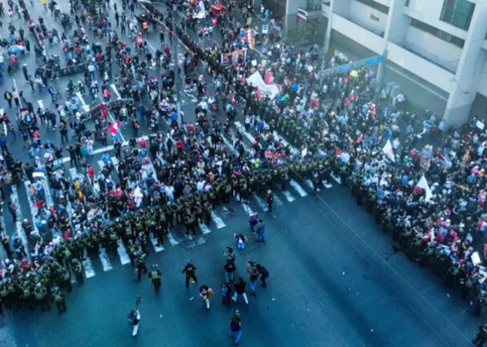 Foto: Enfrentamientos en Perú /cortesía