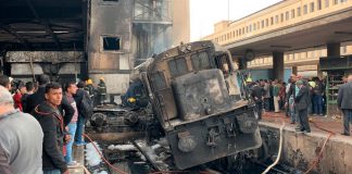 Foto: accidente ferroviario ocurrido en la provincia de Minya, en el centro de Egipto/Cortesía