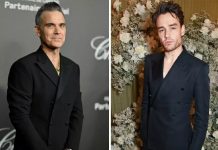 Foto: Robbie Williams sobre Liam Payne /cortesía