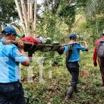 Foto: los cuerpecitos de las dos pequeñas que fueron arrastradas por las fuertes corrientes del río Kamusaska, Chontales/TN8