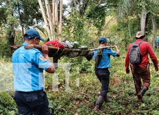 Foto: los cuerpecitos de las dos pequeñas que fueron arrastradas por las fuertes corrientes del río Kamusaska, Chontales/TN8