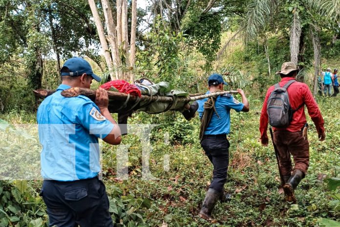 Foto: los cuerpecitos de las dos pequeñas que fueron arrastradas por las fuertes corrientes del río Kamusaska, Chontales/TN8