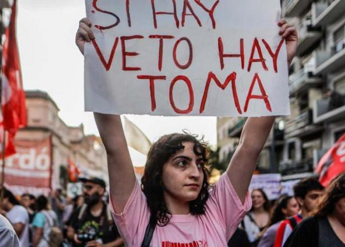 Foto: Paro nacional en Argentina /cortesía 