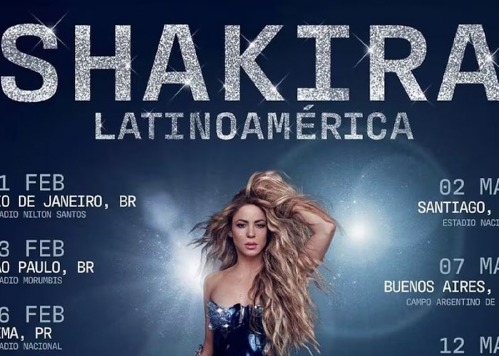 Foto: conciertos de Shakira por latinoamérica/Cortesía