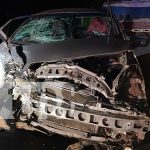 Foto: Fuerte accidente entre un camioncito y un carro en la carretera Juigalpa-Managua afortunadamente ambos conductores están vivos de milagro /TN8