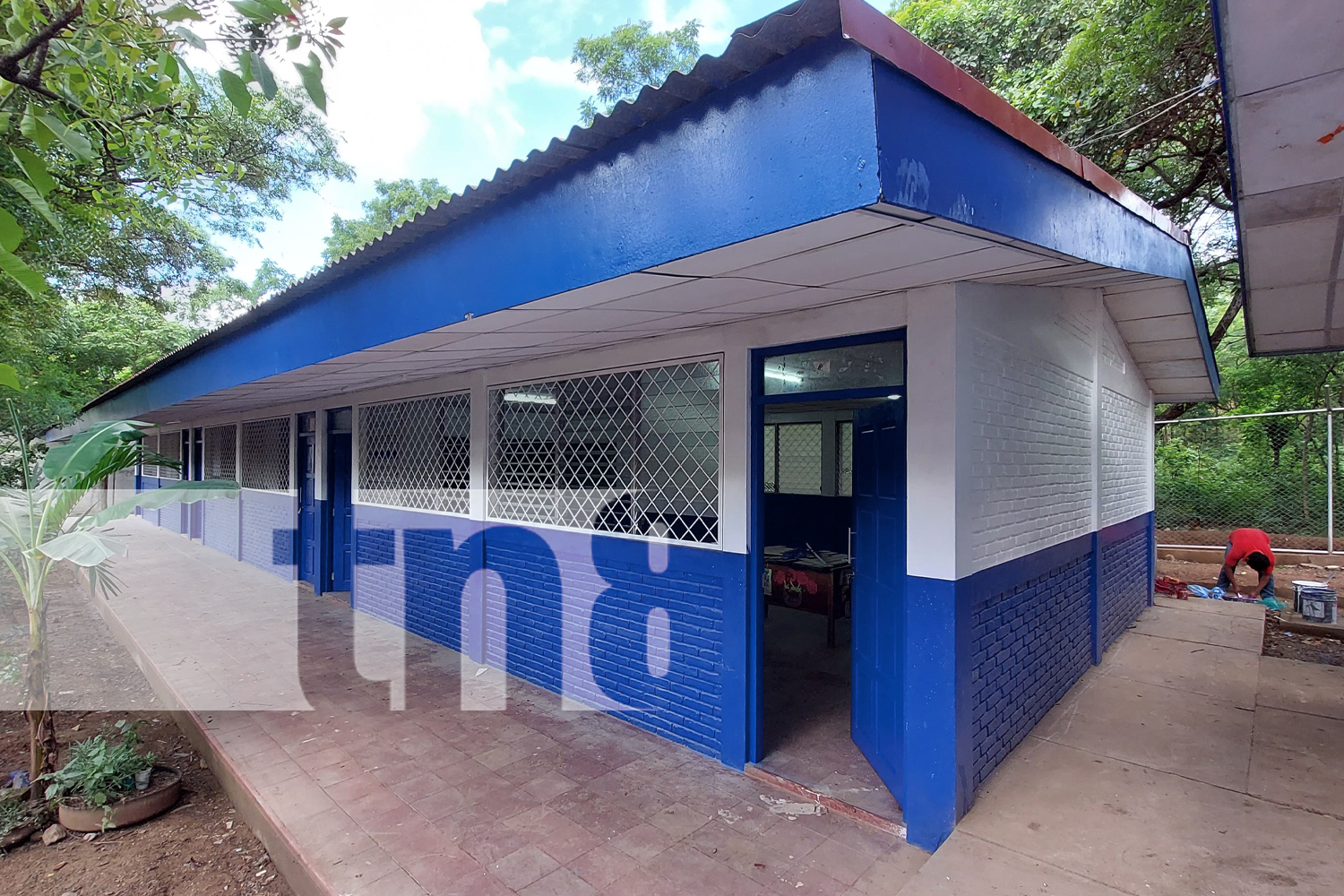 Foto: Avanza a paso firme la remodelación de un centro educativo en Somoto /TN8