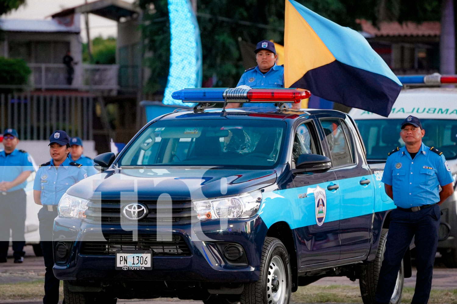 Foto: Presidente Daniel Ortega en acto por aniversario de la Policía Nacional y el Ministerio del Interior / TN8