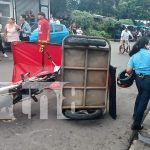 Foto: A tan solo 3 cuadras de llegar a su vivienda en el barrio La Primavera, la señora Marileth Ruiz Rocha, resultó con un trauma craneal/TN8