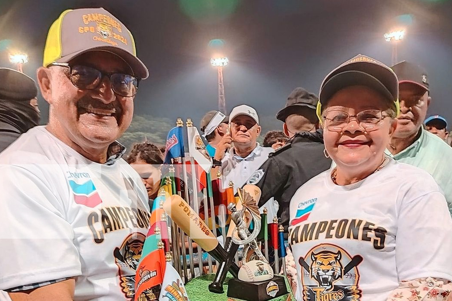 Foto: Los Tigres de Chinandega lo lograron campeones del Germán Pomares 2024 tras una épica final en extra innings/TN8