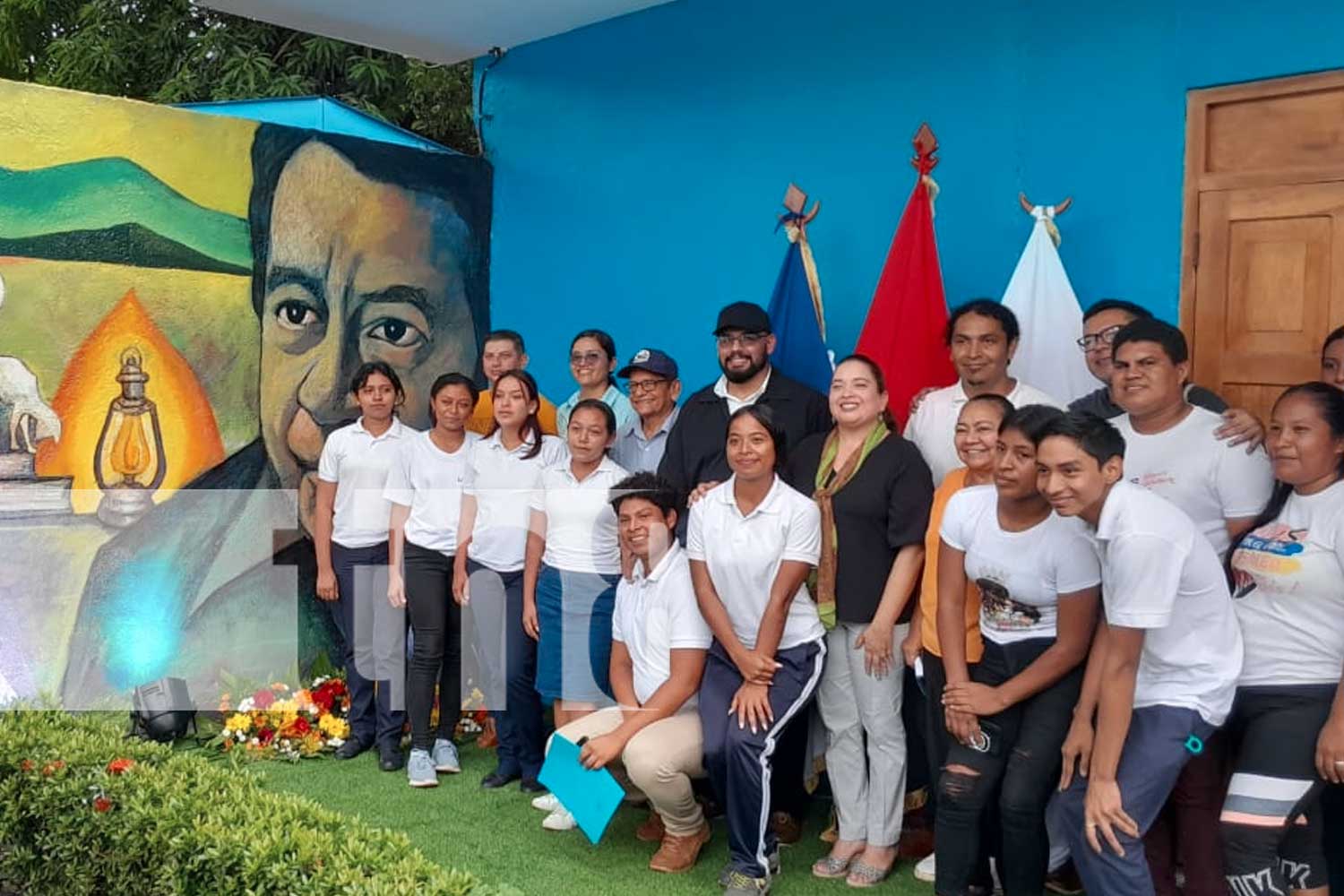 Foto:El más grande poeta nicaragüense después de Rubén Darío, así lo describió el Vicealcalde de Granada en la inauguración del mural/TN8 