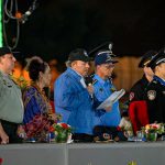 Foto: Presidente Daniel Ortega en acto por aniversario de la Policía Nacional y el Ministerio del Interior / TN8