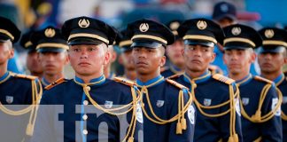 Foto: Presidente Daniel Ortega en acto por aniversario de la Policía Nacional y el Ministerio del Interior / TN8