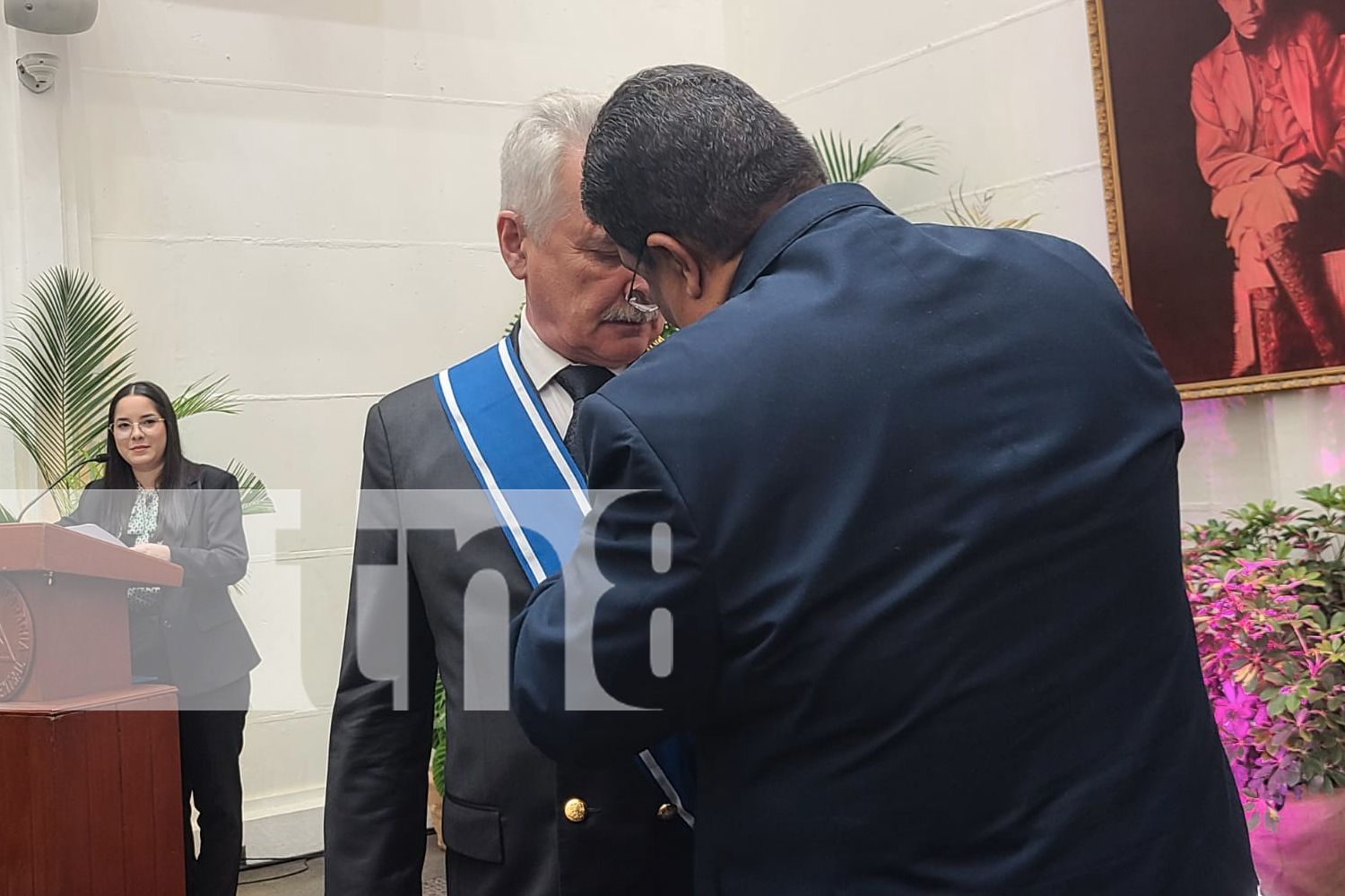 Foto: Embajador extraordinario de Rusia para Nicaragua, recibe orden José de Marcoleta/TN8