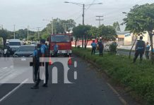 Foto: Accidente en el sector de la pista suburbana de Managua/TN8