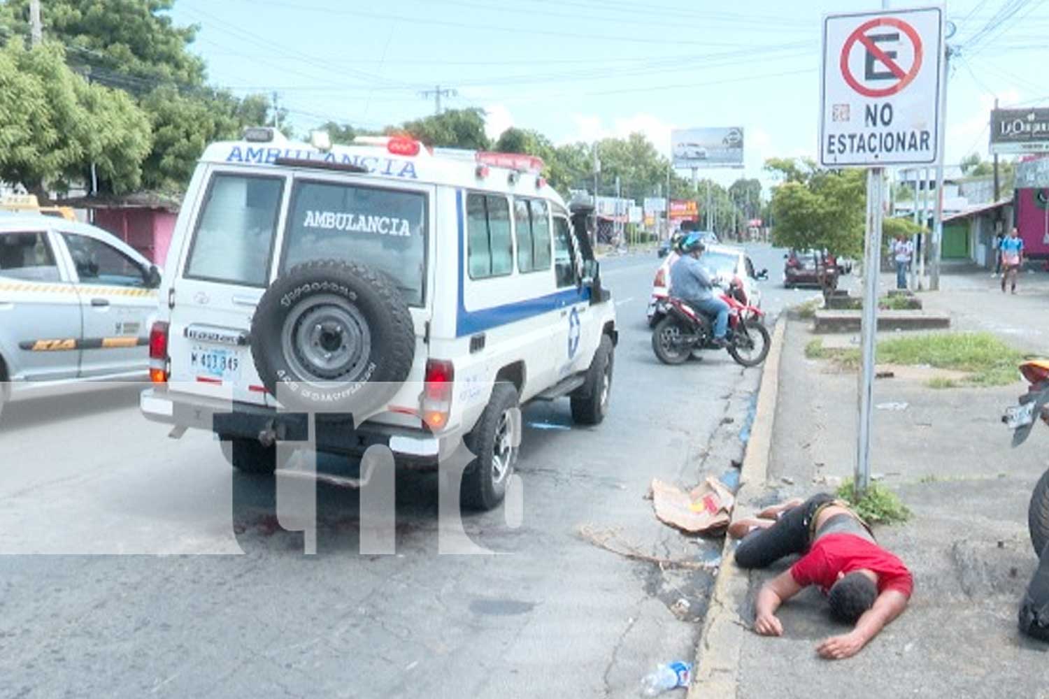 Foto: accidente en la zona de El Quetzal, Managua/TN8