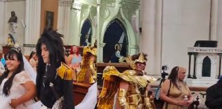 Foto: boda con la temática de “Los Caballeros de Zodiaco”/Cortesía