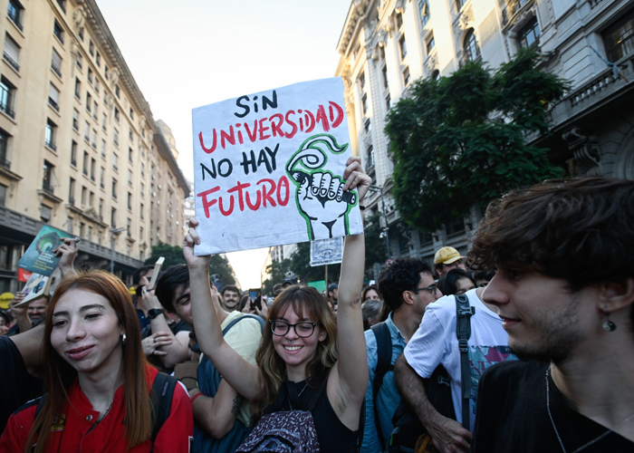 Foto: Represión en Argentina /cortesía 