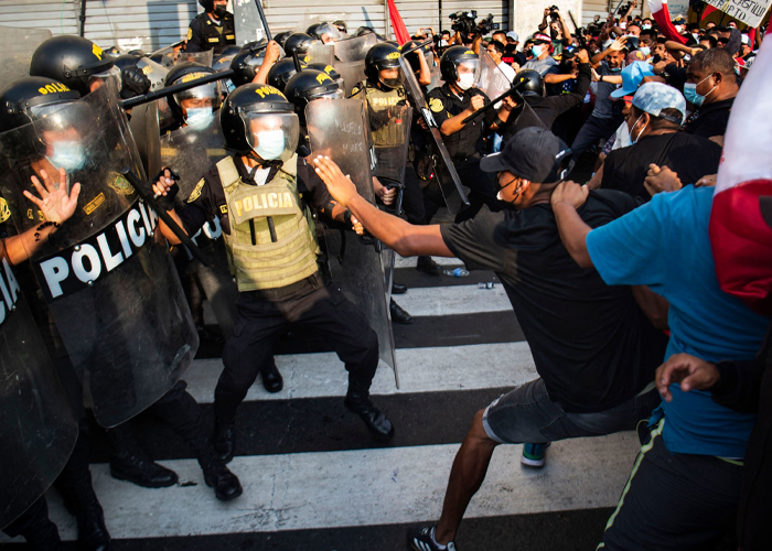 Foto: Enfrentamientos en Perú /cortesía 