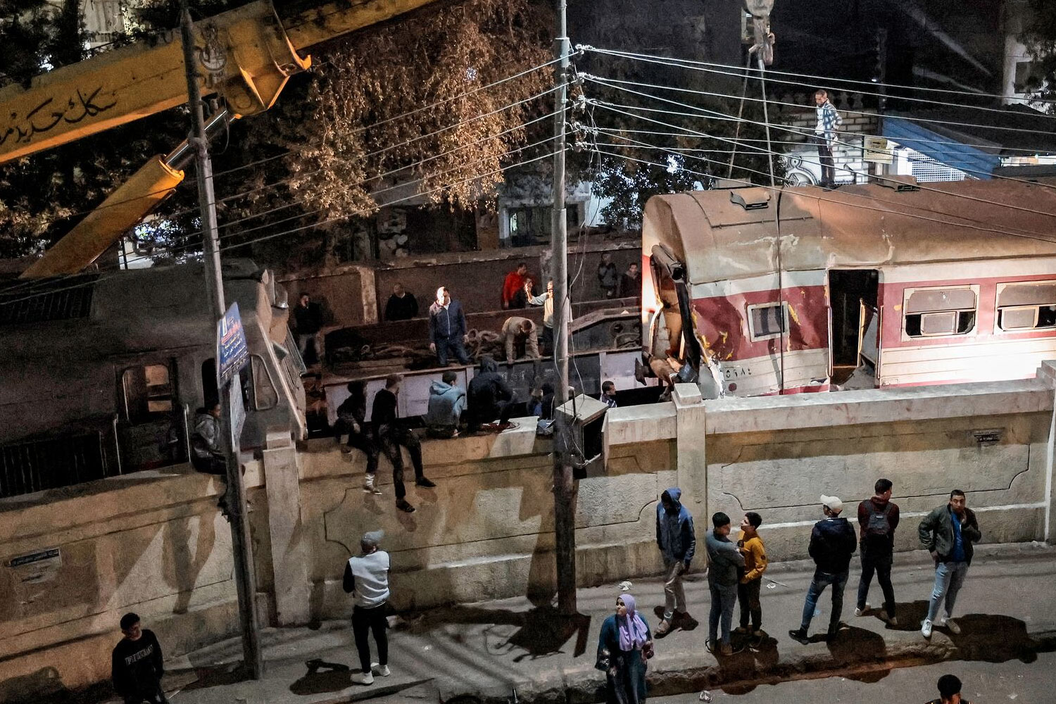 Foto: accidente ferroviario ocurrido en la provincia de Minya, en el centro de Egipto/Cortesía