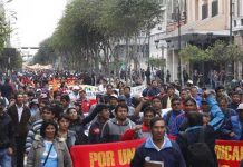 Foto: Protestas en Perú /cortesía