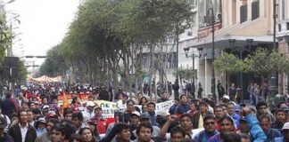 Foto: Protestas en Perú /cortesía