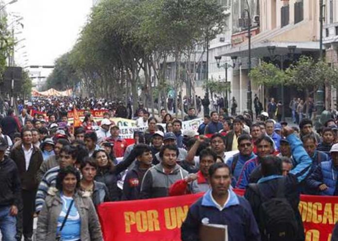 Foto: Protestas en Perú /cortesía