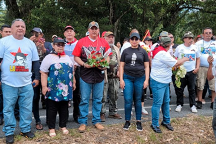 Foto: Conmemoración a 37 Años de heroísmo del BLI Miguel Ángel Ortez, en El Coral/Cortesía