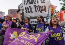 Foto: Paro nacional en Argentina /cortesía