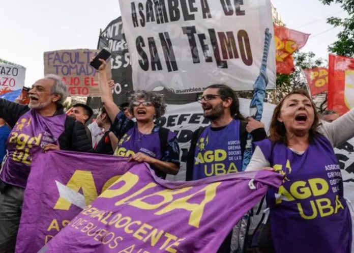 Foto: Paro nacional en Argentina /cortesía