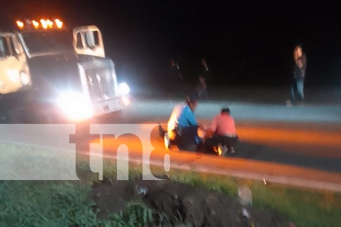 Foto: Conductor de manera imprudente casi mata a agente de tránsito en el departamento de Rivas/ TN8