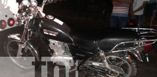 Foto: Colisión en Jalapa entre motocicleta y camión deja daños materiales afortunadamente el conductor de la moto resultó ileso/TN8