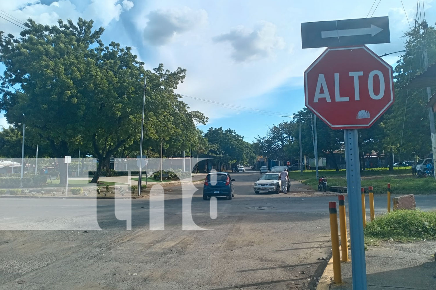 Foto: Motociclista sufre fractura tras accidente en Managua/ TN8