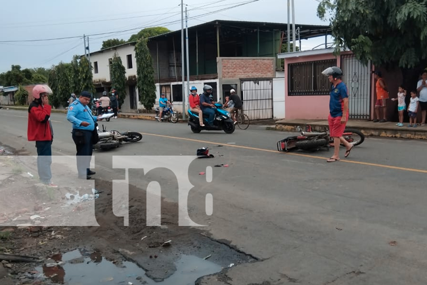 Foto: Accidente frente al Nicaraocally, jurisdicción de la ciudad de Rivas/TN8